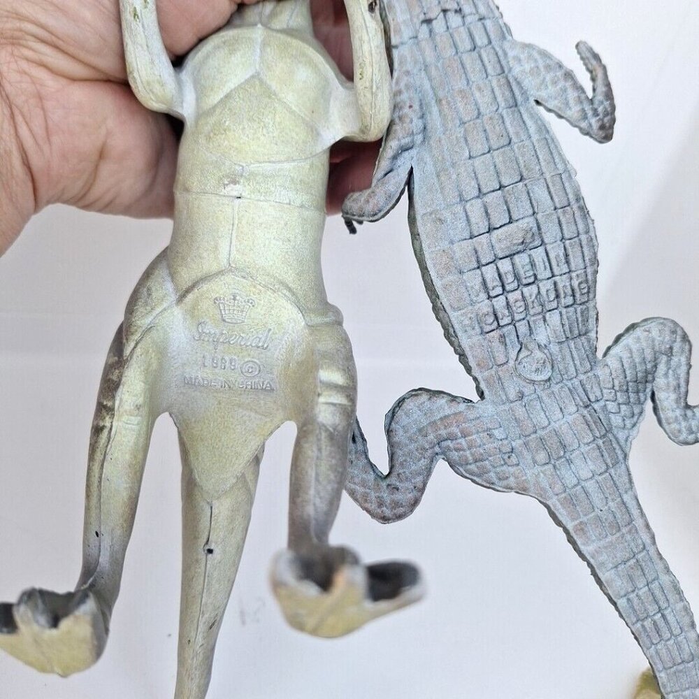 Imperial Dinosaur Alligator Triceratops Brontosaurus 1989 1985 Vintage Lot - Picture 7 of 10